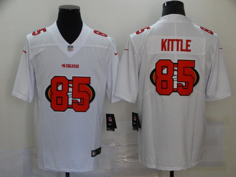 Men San Francisco 49ers #85 Kittle White shadow 2020 NFL Nike Jerseys->atlanta falcons->NFL Jersey